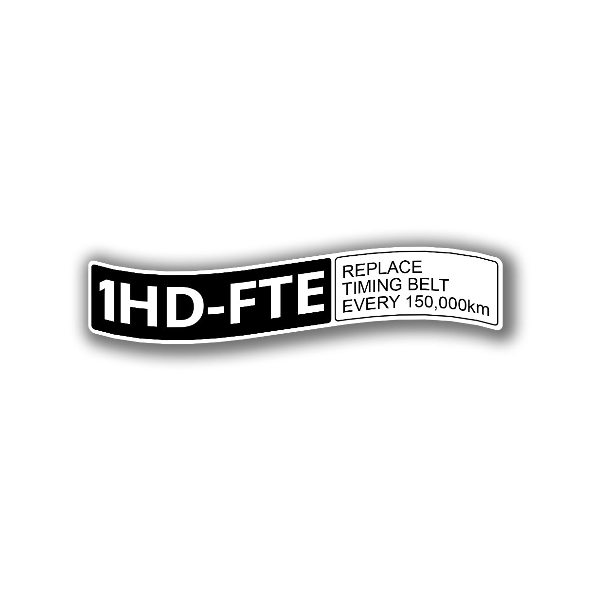 Landcruiser 1HD-FTE Timing Belt Decal